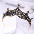 Retro Baroque Black Marriage Royale Decorative Crown
