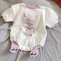 Children's Simple Cute Rabbit Romper Leggings