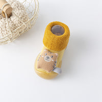 Baby Toddler Floor Socks Cartoon Doll Non-slip Rubber Sole