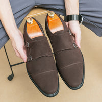 Men's Fashion Black Business Leather Shoes