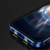 Metal Double-sided Glass Protective Cover With Buckle