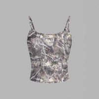Women's Top Summer Clothing Sweet Printed Tube Top Retro Spaghetti Straps