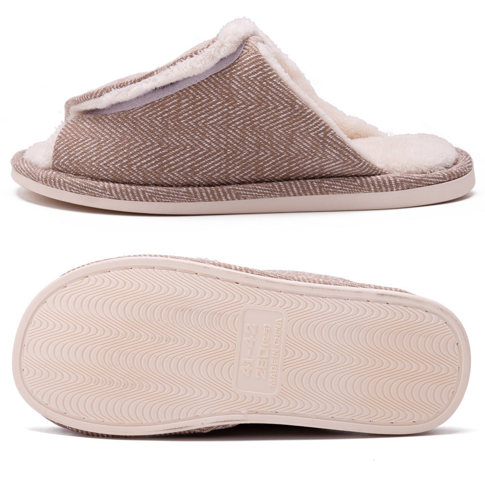 Men's And Women's Velcro Adjustable Open Slippers