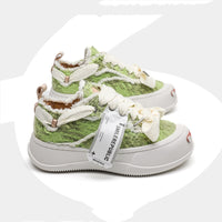 Green Jack Purcell Canvas Platform Beggar Shoes