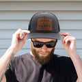 Men's Summer Mesh Hat Alphabet Peaked Cap