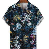 Retro Skull Head 3D Digital Printing Leisure Loose Shirt