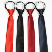 Lazy Zip Tie Men's Business Formal Shirt Accessories Narrow