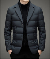 Remove Scarf Collar Suit Collar Down Jacket