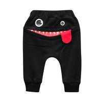 Children's Cartoon Cat Harem Pants In Autumn