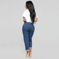 Jeans Women's High Waist Loose Straight-leg Pants