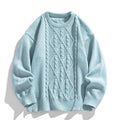 Twist Stripes Pullover Bottoming Shirt Autumn And Winter Furry Sweater