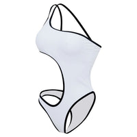 One-Shoulder Open-Back Waist Cutout One-Piece Swimsuit