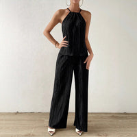 Lady's Spring And Summer Fashionable And Elegant Halter Jumpsuit