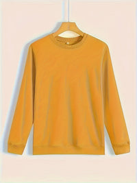 Casual Long Sleeve Sweatshirt Women's Clothing