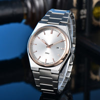 New Simple, Elegant, And Stylish Quartz Mens Watch With Steel Band