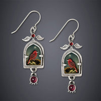 Retro Geometric Enamel Personalized Earrings