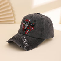 Fashionable Classic Water-washed Embroidered Cowboy Baseball Cap With Patch And Embroidered Words - A Personalized Beanie Suitable For Outdoor Wear