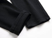 European And American Slim Straight Zipper Pleated Men