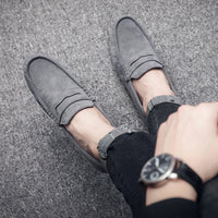 Men's Casual Flat Leather Shoes