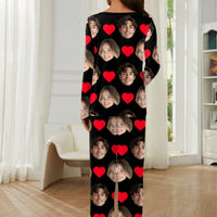 Customized Women's Sleepwear Set With Innovative And Unique Big Head Photos