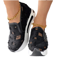 Plus Size Beggar Breathable Shoes With Hidden Heels Women