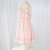 Seductive Semi-sheer Backless Chiffon Dress