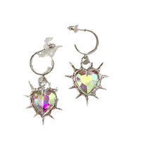 Thorned Heart Pendant Earrings With A Luxe Vibe
