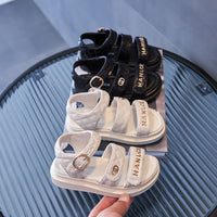 Girls New Soft Sole Lightweight Letter Fashion Sandals