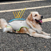 Cross-border Amazon Doggy Gray Cooling Vest Ice Pack Cooling Vest Summer Pet Special Adjustable