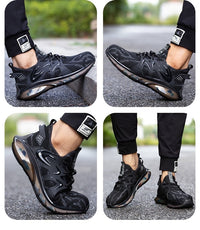 Steel Toe Cap Anti-smashing And Anti-penetration Soft Bottom Sports Anti-slip Safety Shoes