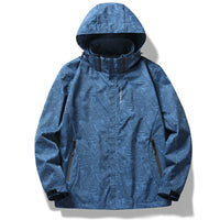 Casual Camouflage Shell Jacket Hooded Color Loose Men
