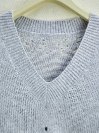 Women's Hollow Knitted Loose Pullover Sweater