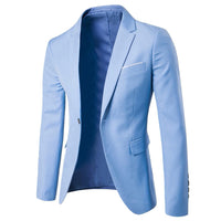 Autumn New Men's Casual Solid Color Suit Youth Fashion Slim-fitting Men's Clothing