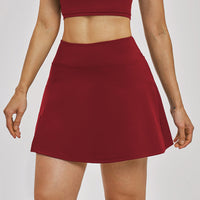 Athletic A-line Skirt With Anti-Exposure Design