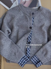 Autumn And Winter Korean Style High-grade Knitted Cardigan Coat For Women