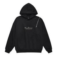 Men's Design Zipper Niche Metal Letter Hoodie