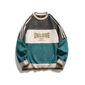 Men's Suede Long-sleeved Sweater Pullover