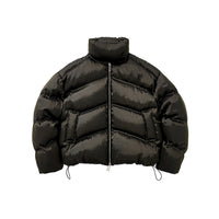 Heavy-duty Liquid-metal-textured Thickened Stand-collar Down Jacket
