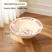 Ceramic Cat Food Cat Magnetic High-legged Cat Bowl Stand Cat Food Bowl Cervical Spine Protection Dog Bowl