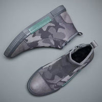 Men's High-top Canvas Slip-on Lazy Camouflage Trend Versatile Breathable Casual Shoes