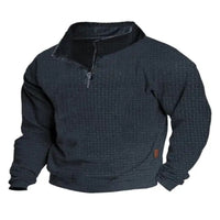SpringAutumn European Men's Casual Stand-up Collar Long-sleeved Sweatshirt