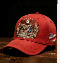 250th Anniversary Baseball Cap Embroidered Sun Hat
