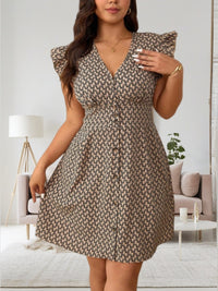 Casual Resort Style Petite Floral Print Defined Waistline A-Line Skirt