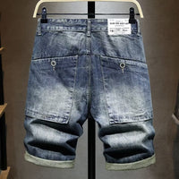 Men's Denim Summer Thin Leisure Ripped Pants