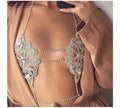 European And American Se Xy INS Female Bloggers With The Same Body Chain Suit Chain