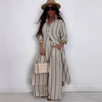 European And American-style Wide-leg Pants Two-piece Set