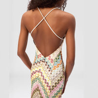 Lace Slip Dress Hand-crocheted Women's