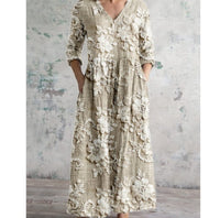 Printed American-style Fashionable Casual Dress For Women