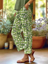 Printed Women's Casual Pants With Pockets