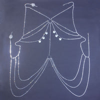 Sexy Butterfly Pendant Multilayer Rhinestone Waist Chain Women's Club Body Chain